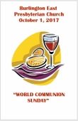 2017-10-01 – World Communion Sunday