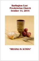 2018-10-14 – Missing in Action