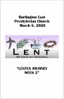 2020-03-08 – Lenten Journey – Week 2